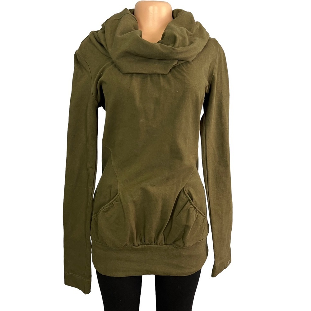 Miss Sixty Olive Green Cowl Neck Sweater